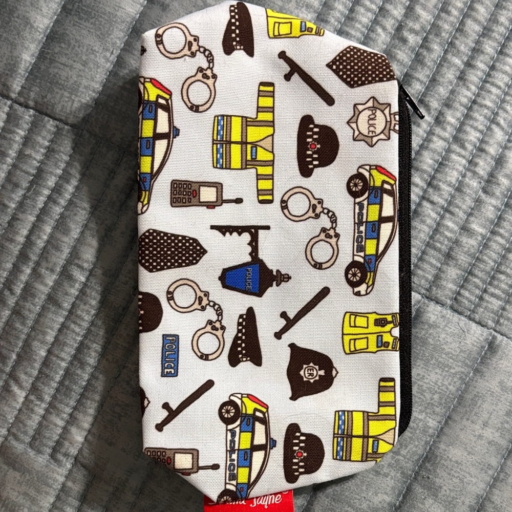 Police Theme Make-Up Bag/Pouch